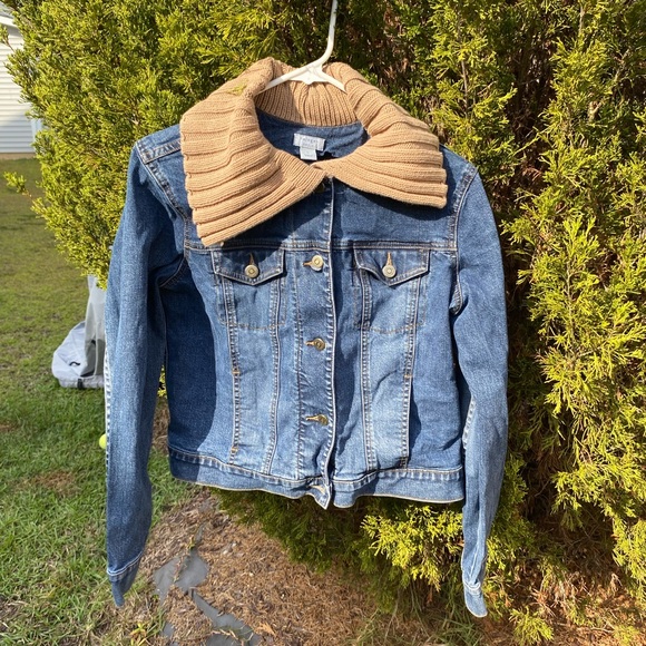 Halogen Jackets & Blazers - Y2K Denim Button Up Jacket Halogen Size Large for Winter